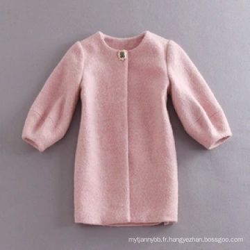 Manteau d&#39;hiver en gros de haute qualité femmes rose manteau